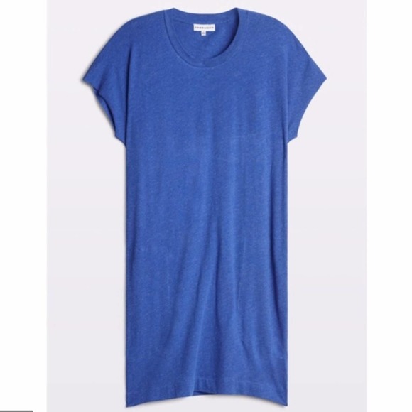 Aritzia Community Blue Metrocles Mini Shirt Dress - Picture 8 of 8